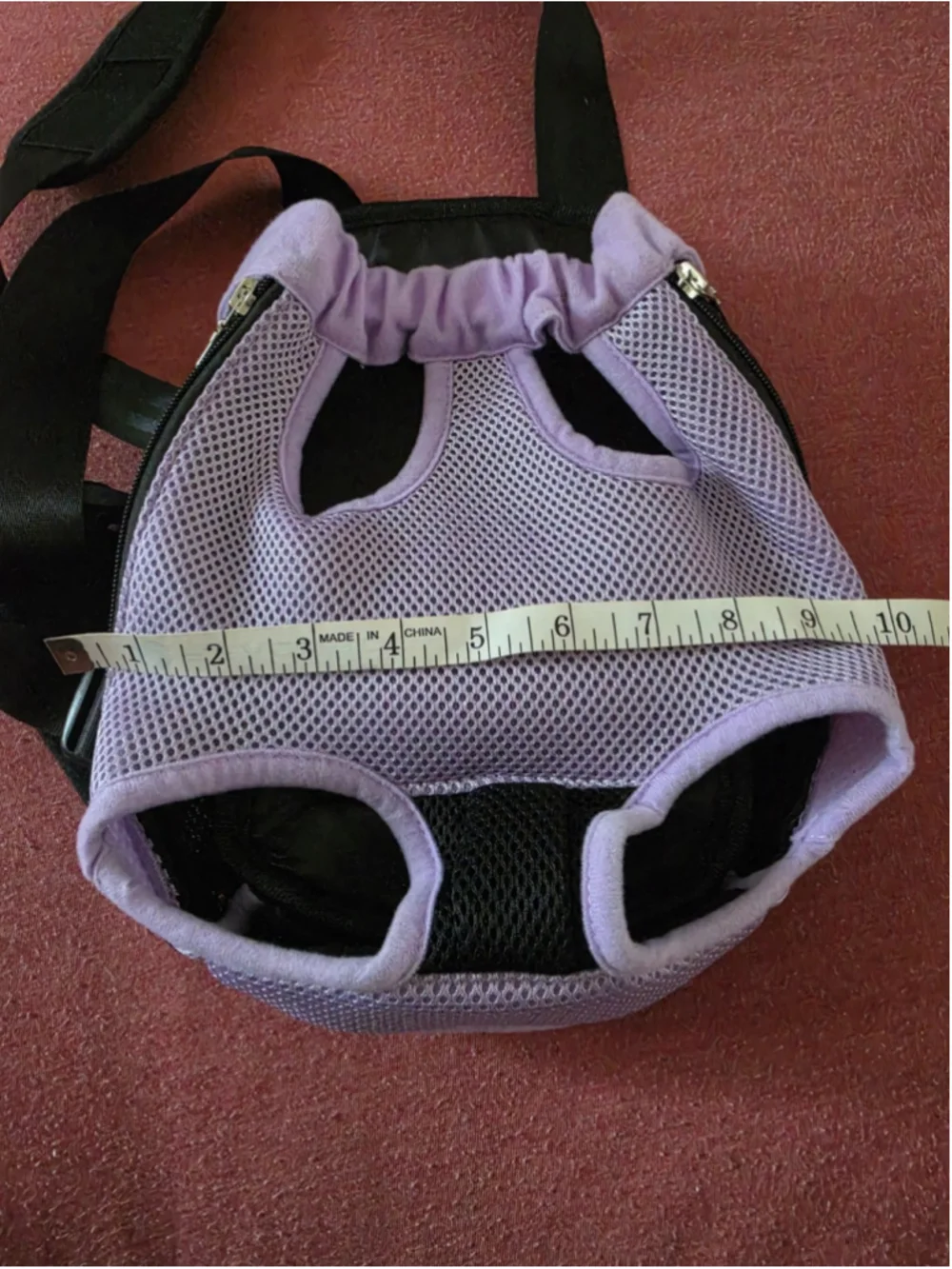 PAWABOO Pet Front Cat Dog Carrier Backpack Travel Hiking Black Size Small
